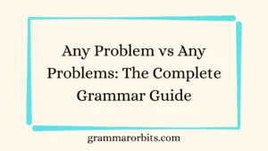 Any Problem vs Any Problems