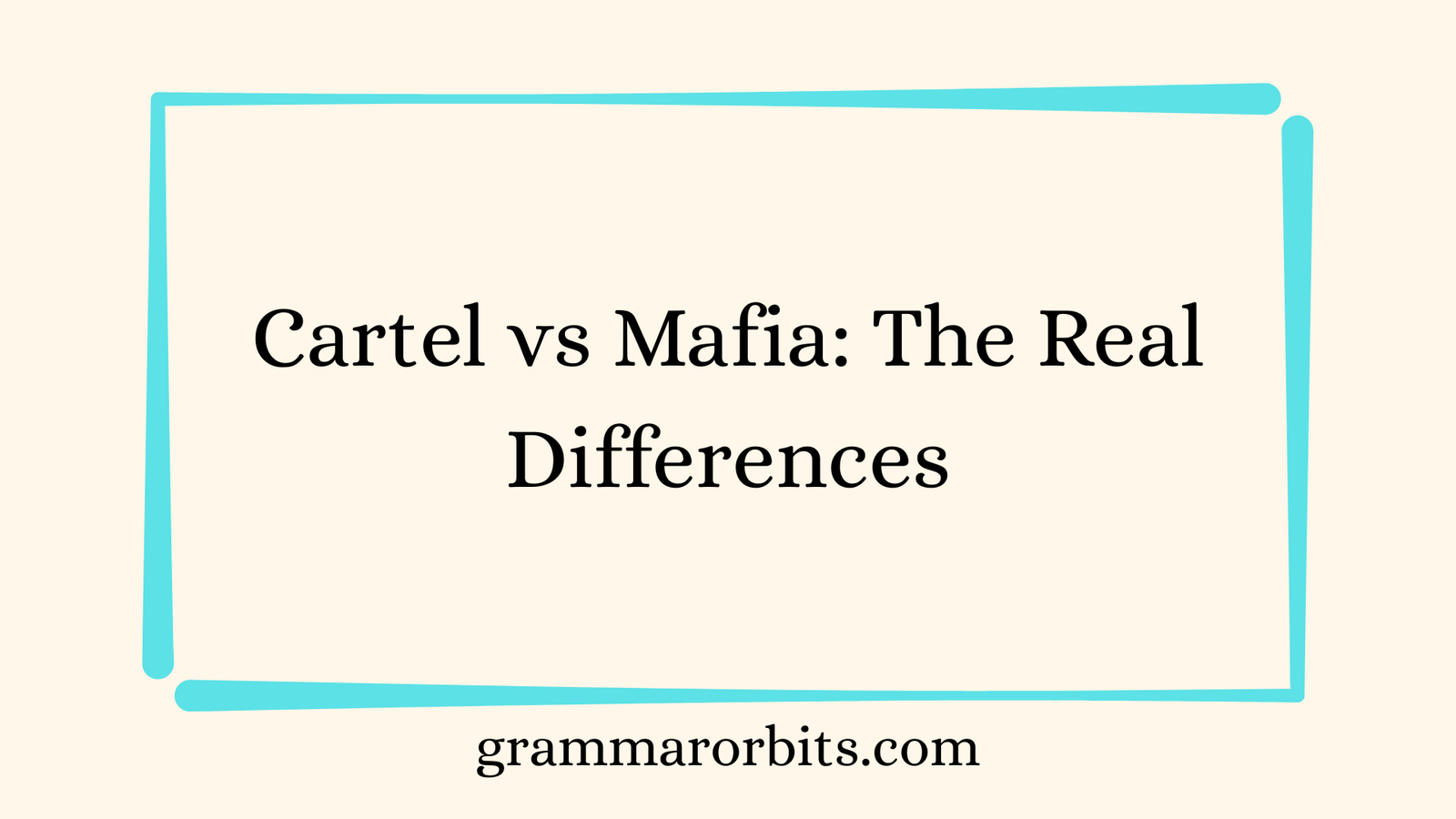 Cartel vs Mafia