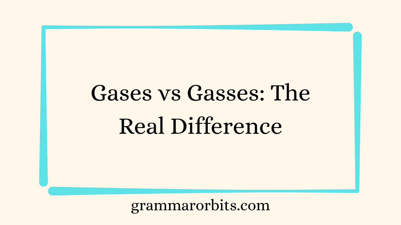 Gases vs Gasses
