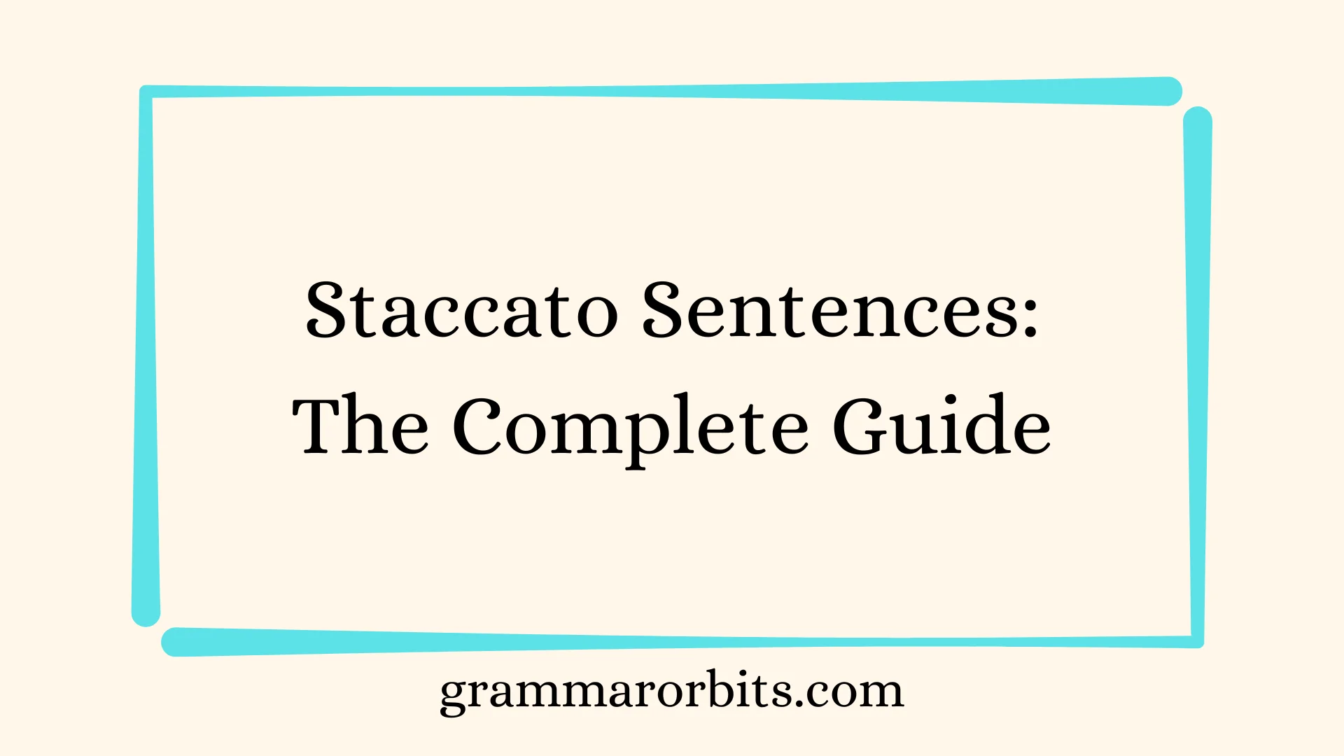 Staccato Sentences