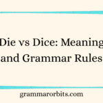 Die vs Dice
