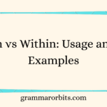 In vs Within