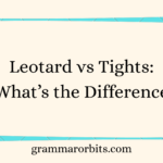 Leotard vs Tights