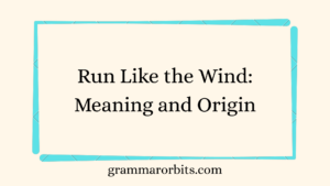 Run Like the Wind
