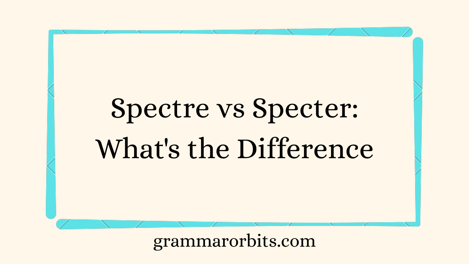 Spectre vs Specter