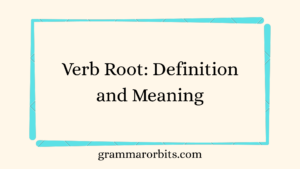 Verb Root