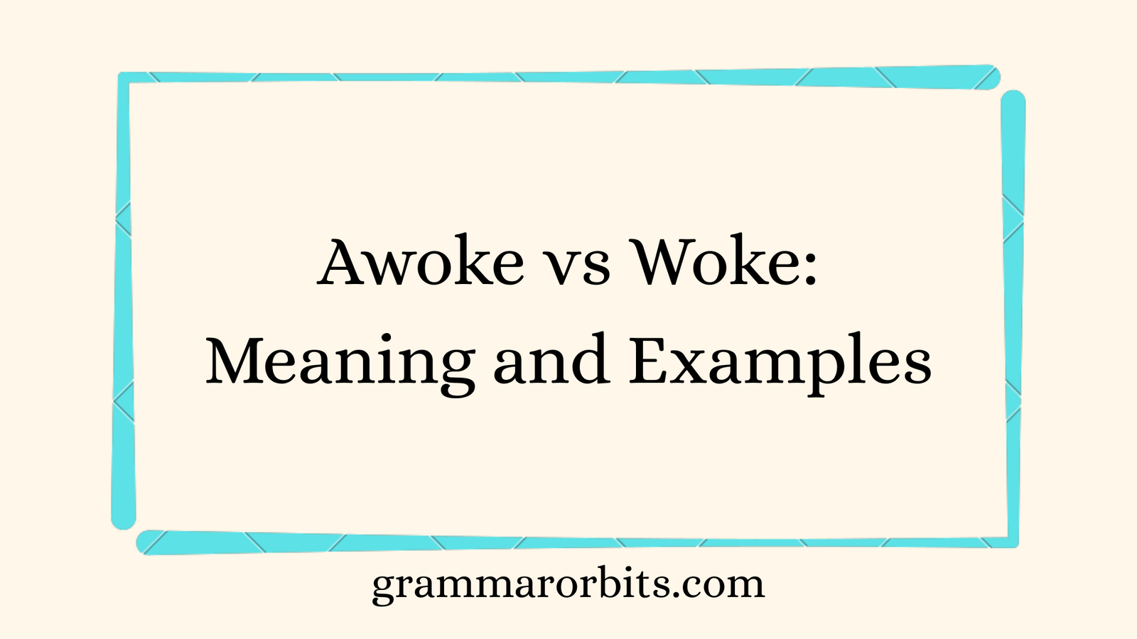 Awoke vs Woke