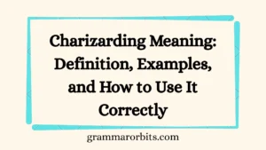 Charizarding Meaning