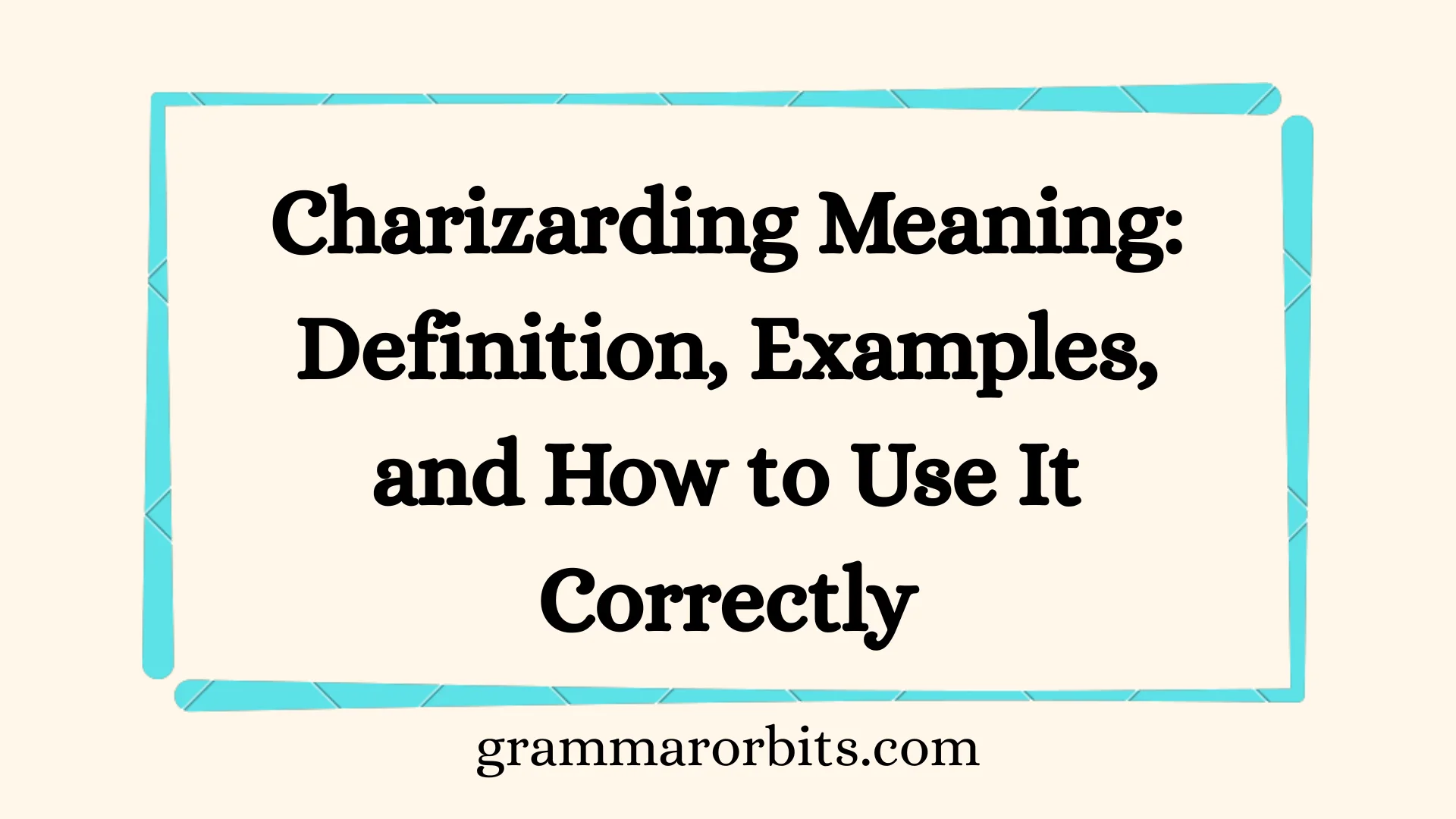 Charizarding Meaning