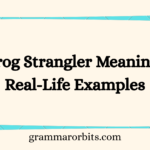 Frog Strangler Meaning