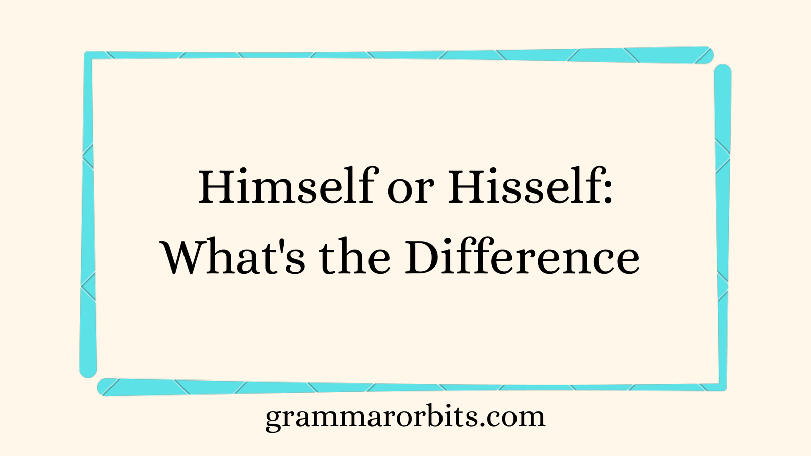 Himself or Hisself