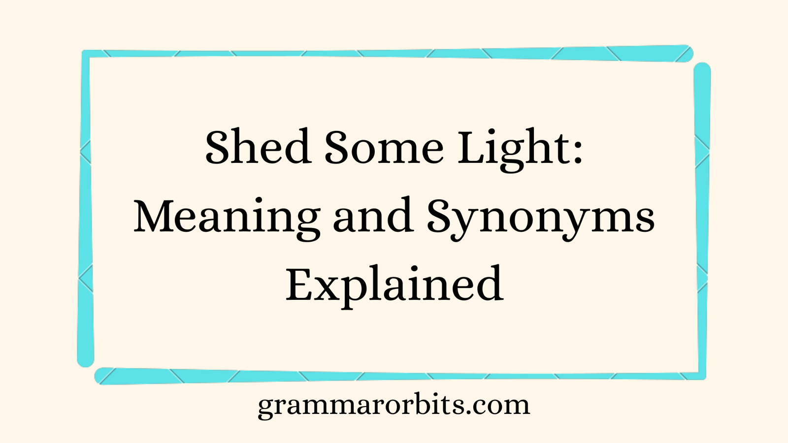 Shed Some Light