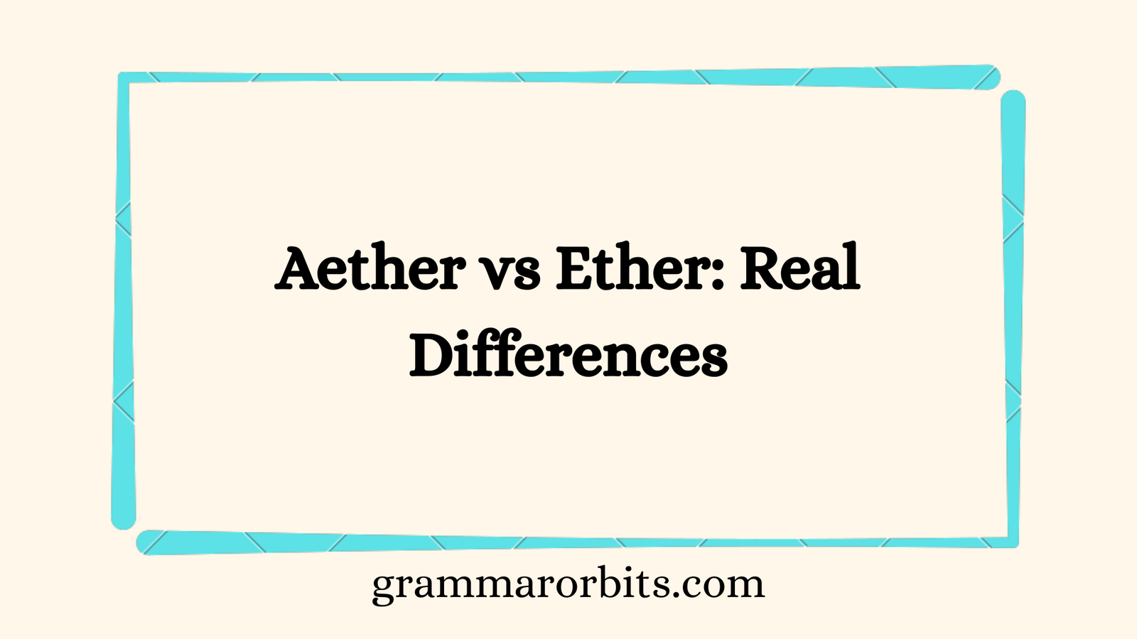Aether vs Ether