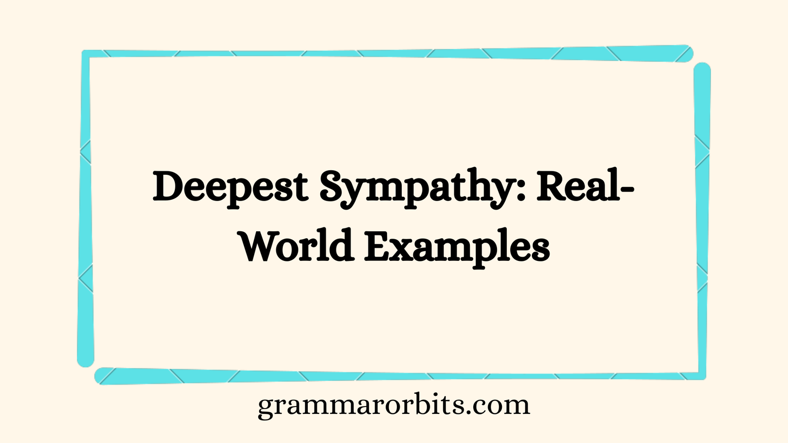 Deepest Sympathy